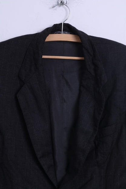 REDAELLI Mens 48 M Jacket Charcoal Vintage Wool Vestifranchi Italy Blazer