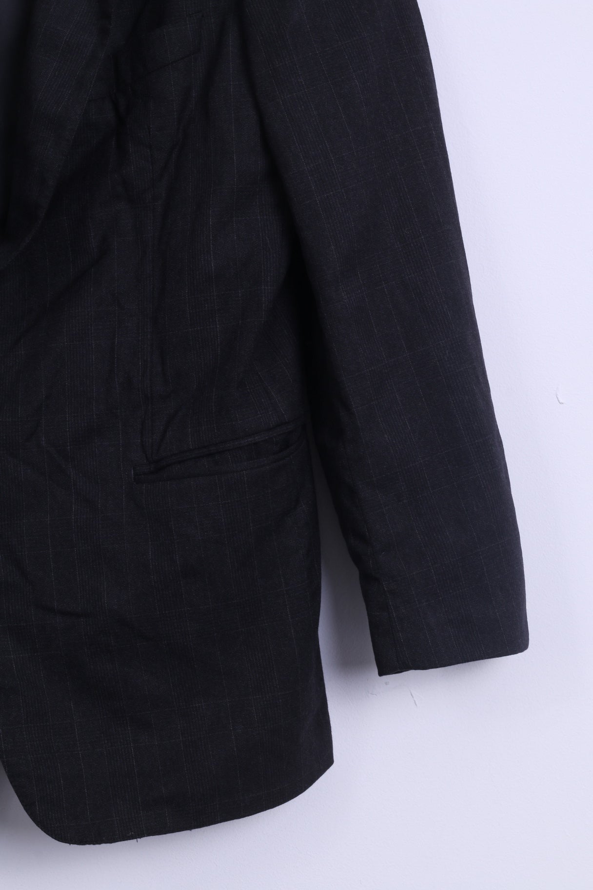 REDAELLI Mens 48 M Jacket Charcoal Vintage Wool Vestifranchi Italy Blazer