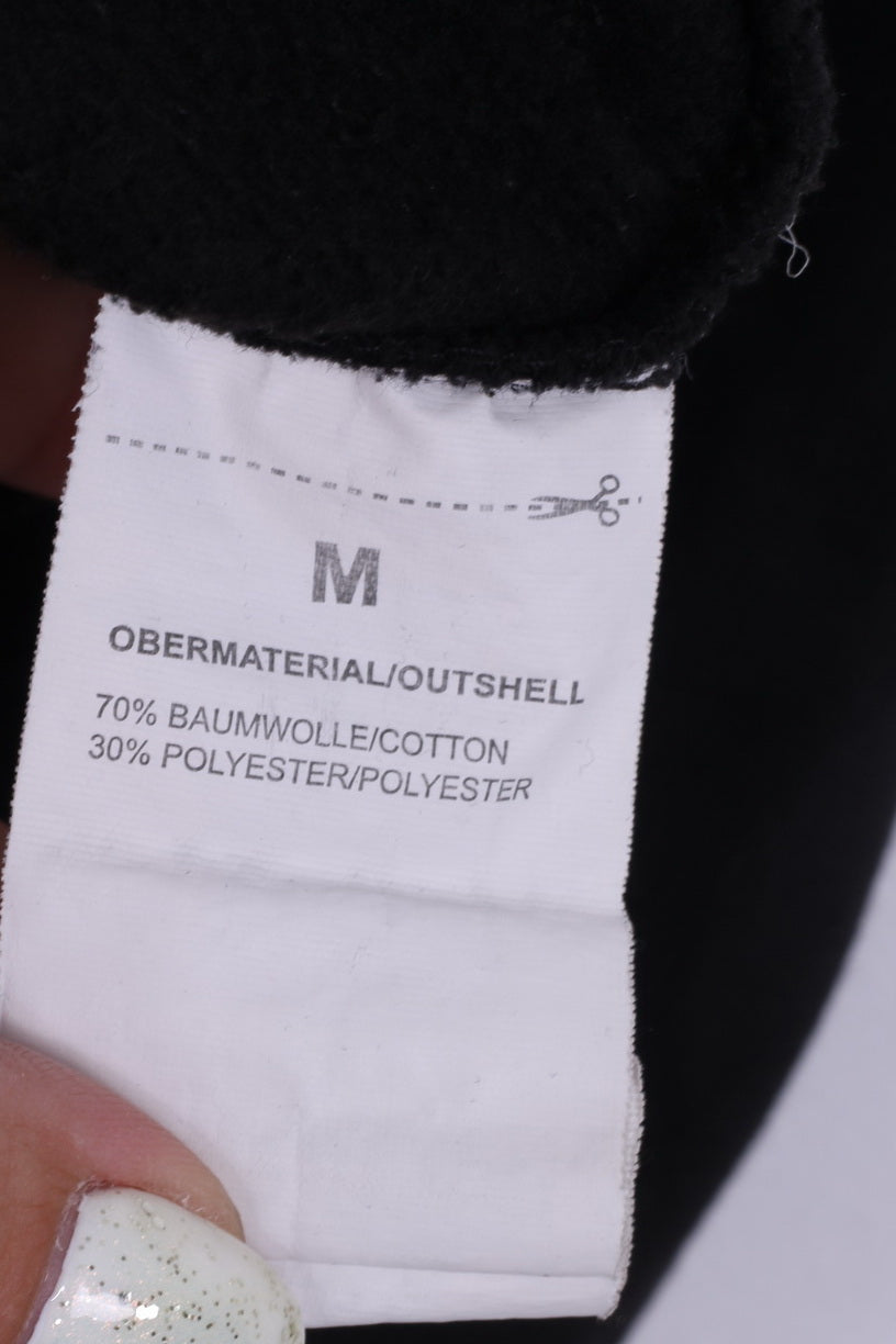 Much More Mens M Sweatshirt Black Hooded Graphic NYC Brooklyn Cotton Jumper