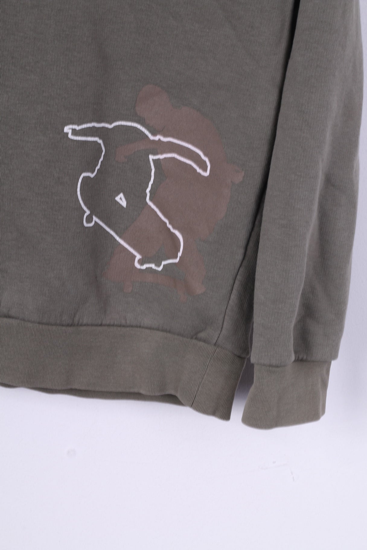 Beat Wear Ragazzi 164 S Felpa Grafica Maglione con cappuccio Adoratori di bordo Verde Abbigliamento sportivo Cotone