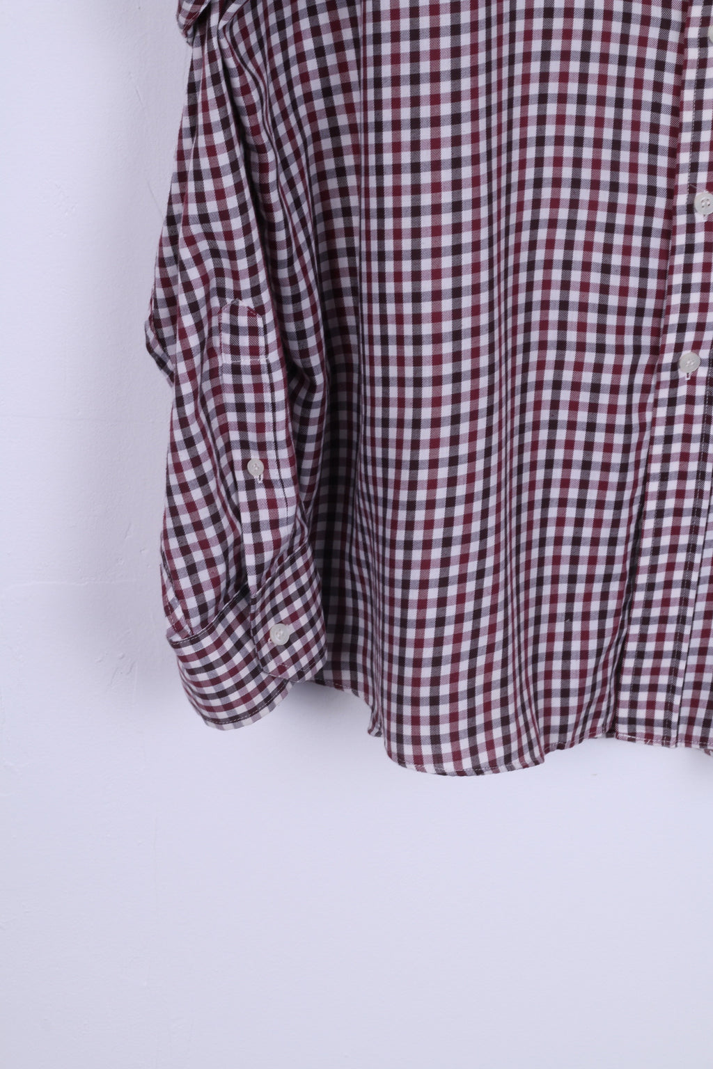 Taylor&amp;Wright Camicia Casual da Uomo 18 Maniche Lunghe Marrone Facile da Stirare