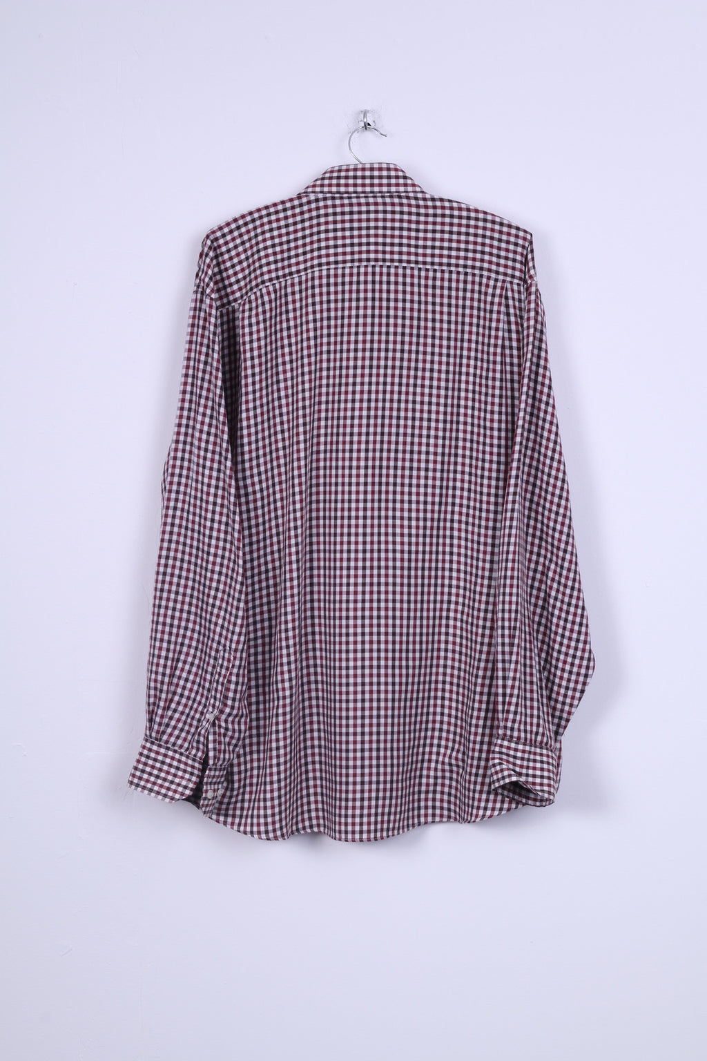 Taylor&amp;Wright Camicia Casual da Uomo 18 Maniche Lunghe Marrone Facile da Stirare