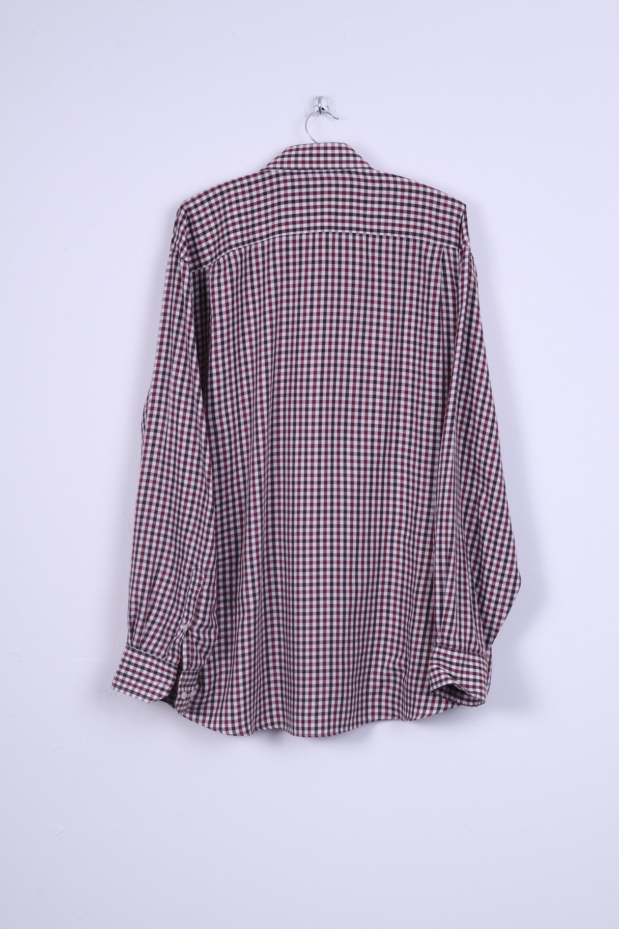 Taylor&amp;Wright Camicia Casual da Uomo 18 Maniche Lunghe Marrone Facile da Stirare