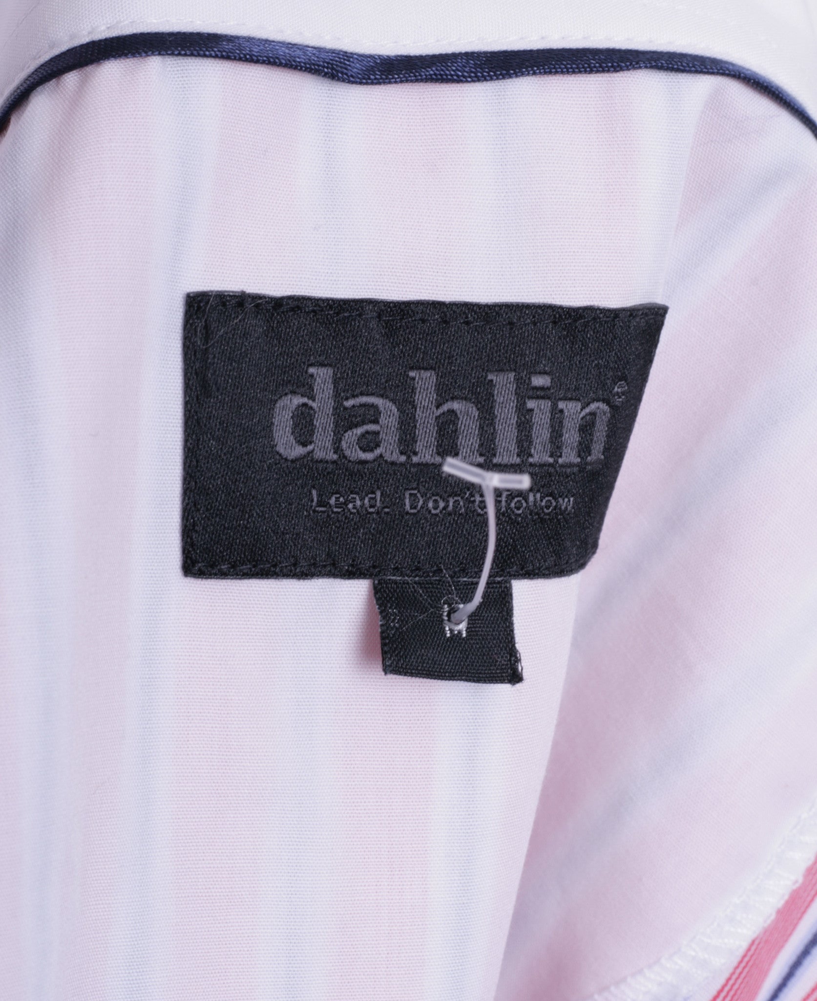 Dahlin Mens M Casual Shirt Striped Red Buttons Down Long Sleeve - RetrospectClothes