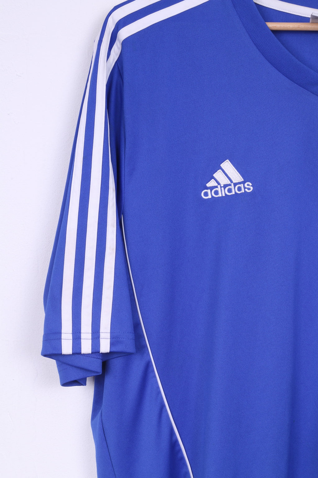 Top da allenamento sportivo in maglia blu da uomo Adidas XL 