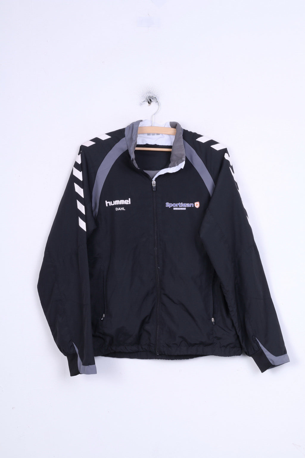 Hummel Dahl Veste de survêtement XL pour Homme Sport Noir Sportigan Bjerringbro