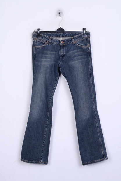 Wrangler Womens W30 L32 Trousers Jeans Denim Blue Cotton