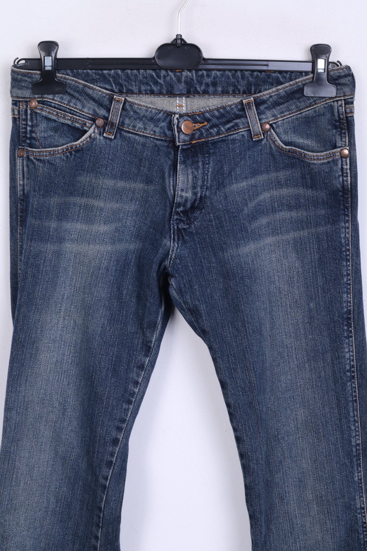 Wrangler Womens W30 L32 Trousers Jeans Denim Blue Cotton