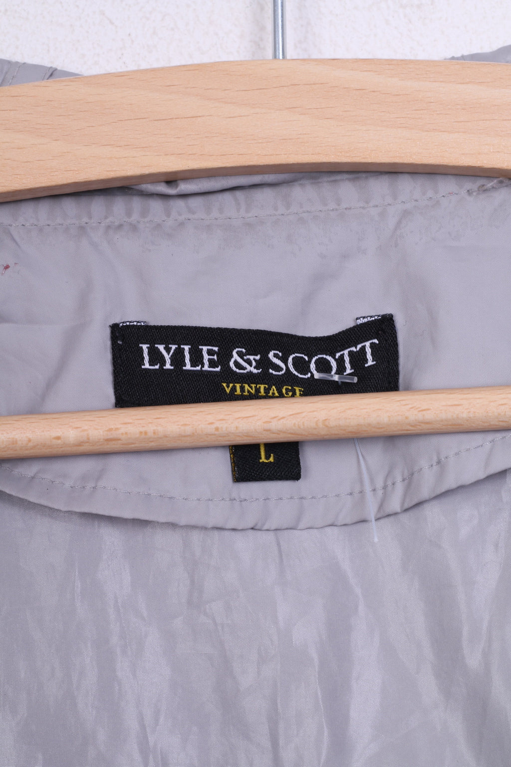 Lyle &amp; Scott Heritage Giacca da uomo L Giacca da pista con cappuccio grigio
