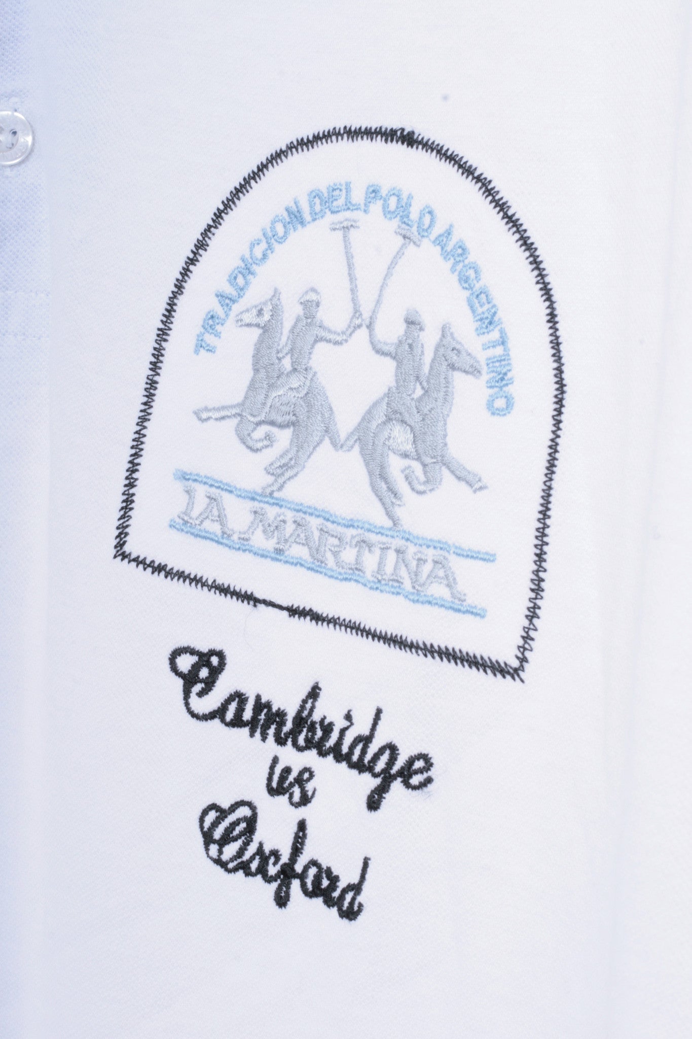 La Martina Mens 3XL Polo Shirt White Argentino Buenos Aires Cotton - RetrospectClothes