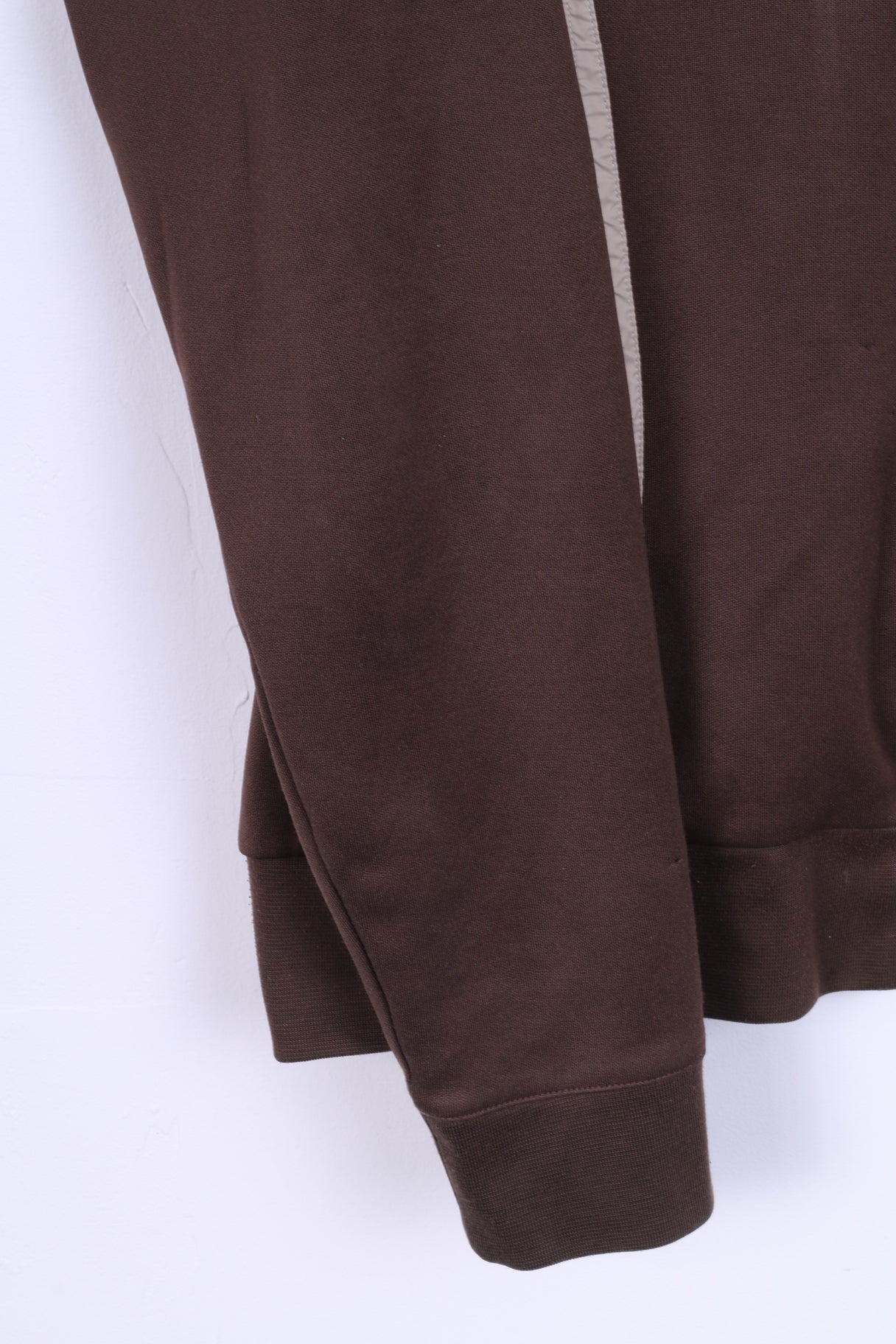 Felpa Puma XL da uomo con cerniera marrone, top da allenamento sportivo