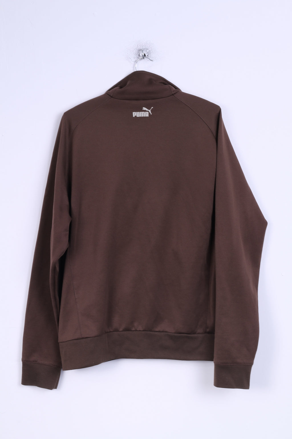 Puma Mens XL Sweatshirt Brown Zip Up Training Sport Track Top