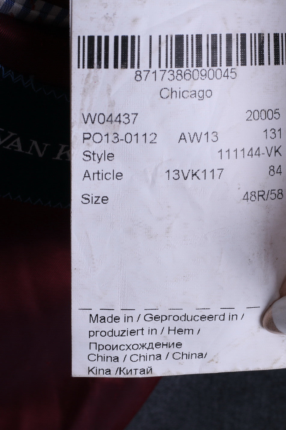 Van Kollem Mens 48 L Jacket Blazer Dark Grey Single Breasted Wool Vintage