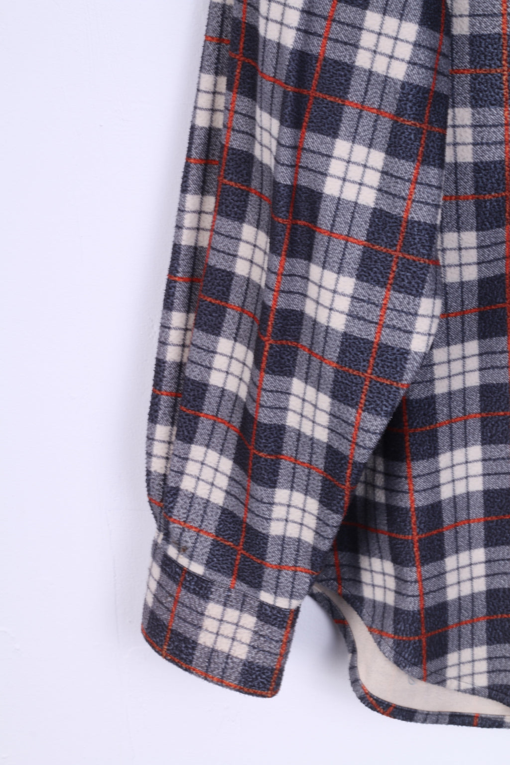 Aesse Mens L Casual Shirt Technical Equipment Checkered Long Sleeve