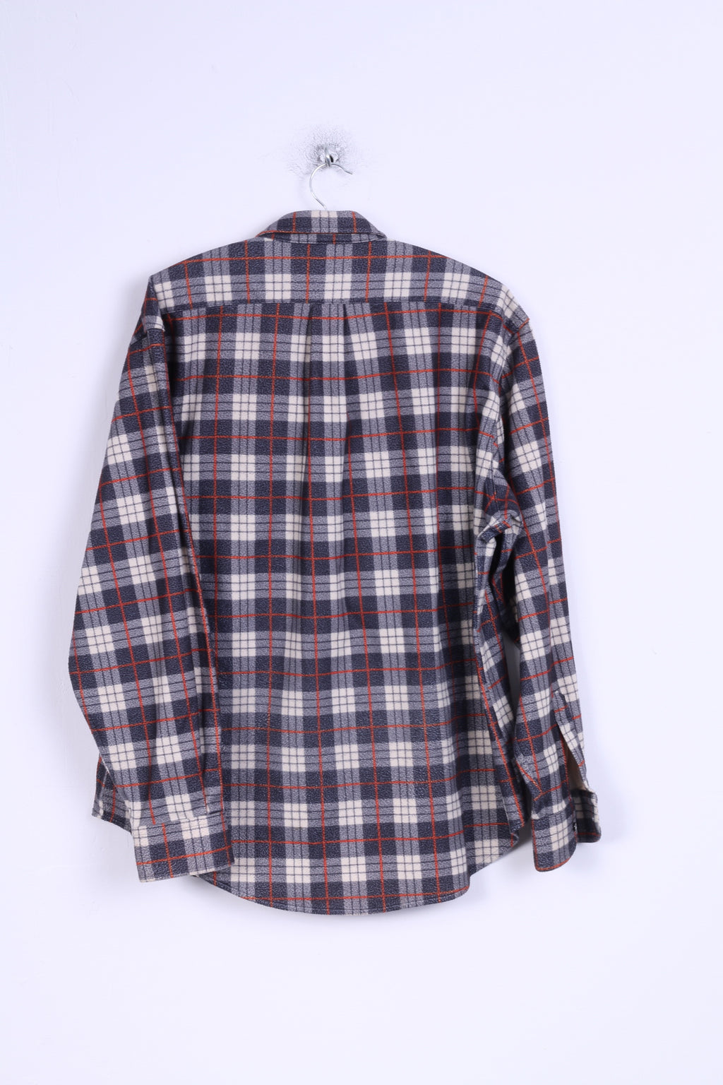 Aesse Mens L Casual Shirt Technical Equipment Checkered Long Sleeve