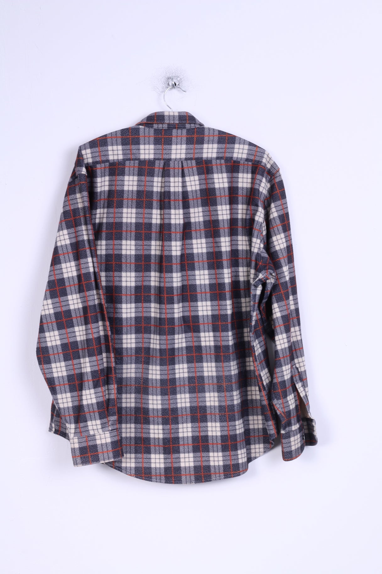 Aesse Mens L Casual Shirt Technical Equipment Checkered Long Sleeve