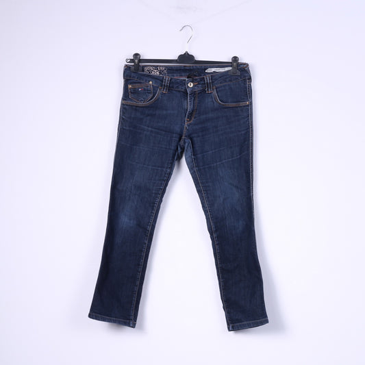 Hilfiger Denim Womens W29 L32 Trousers Navy Jeans Cotton Sophie Slim Niceville  Strech