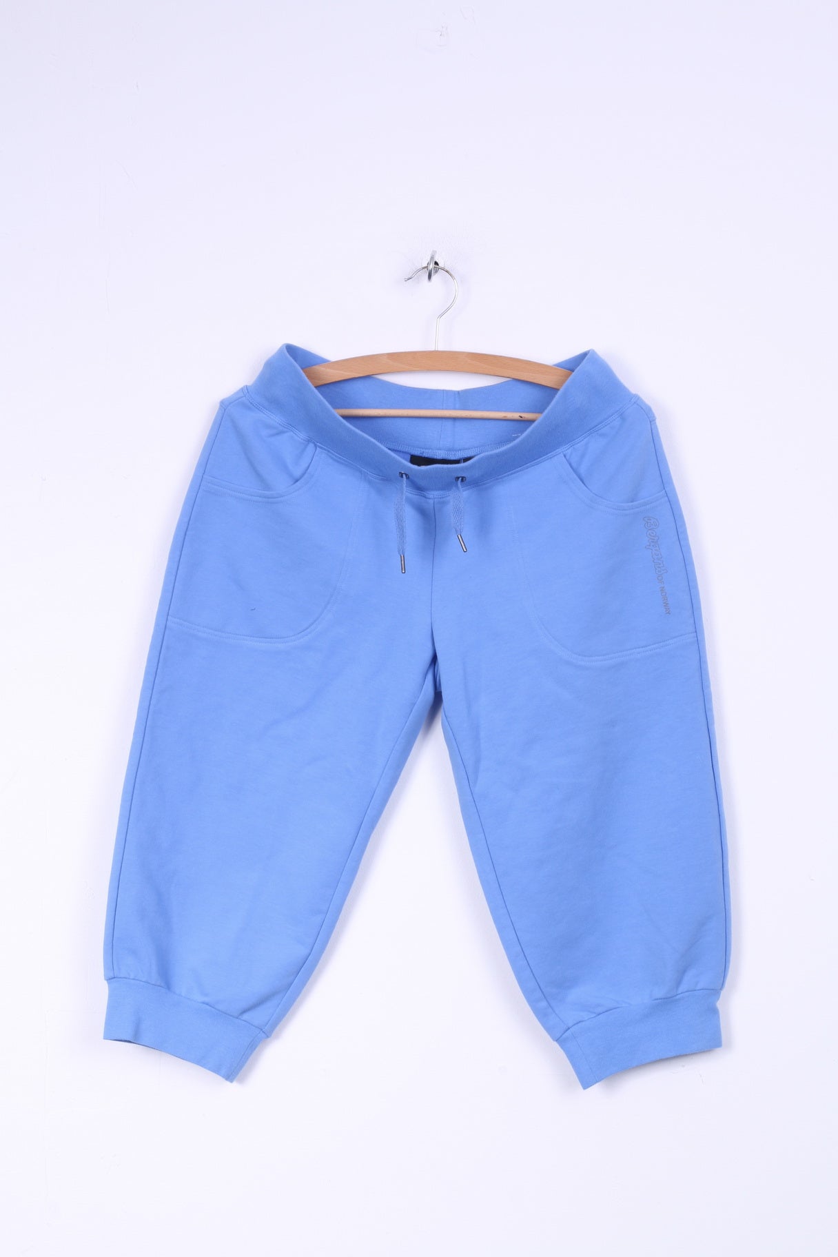 Bergans Womens M Capri Trousers Blue Cotton Sport Fana Lady Pants