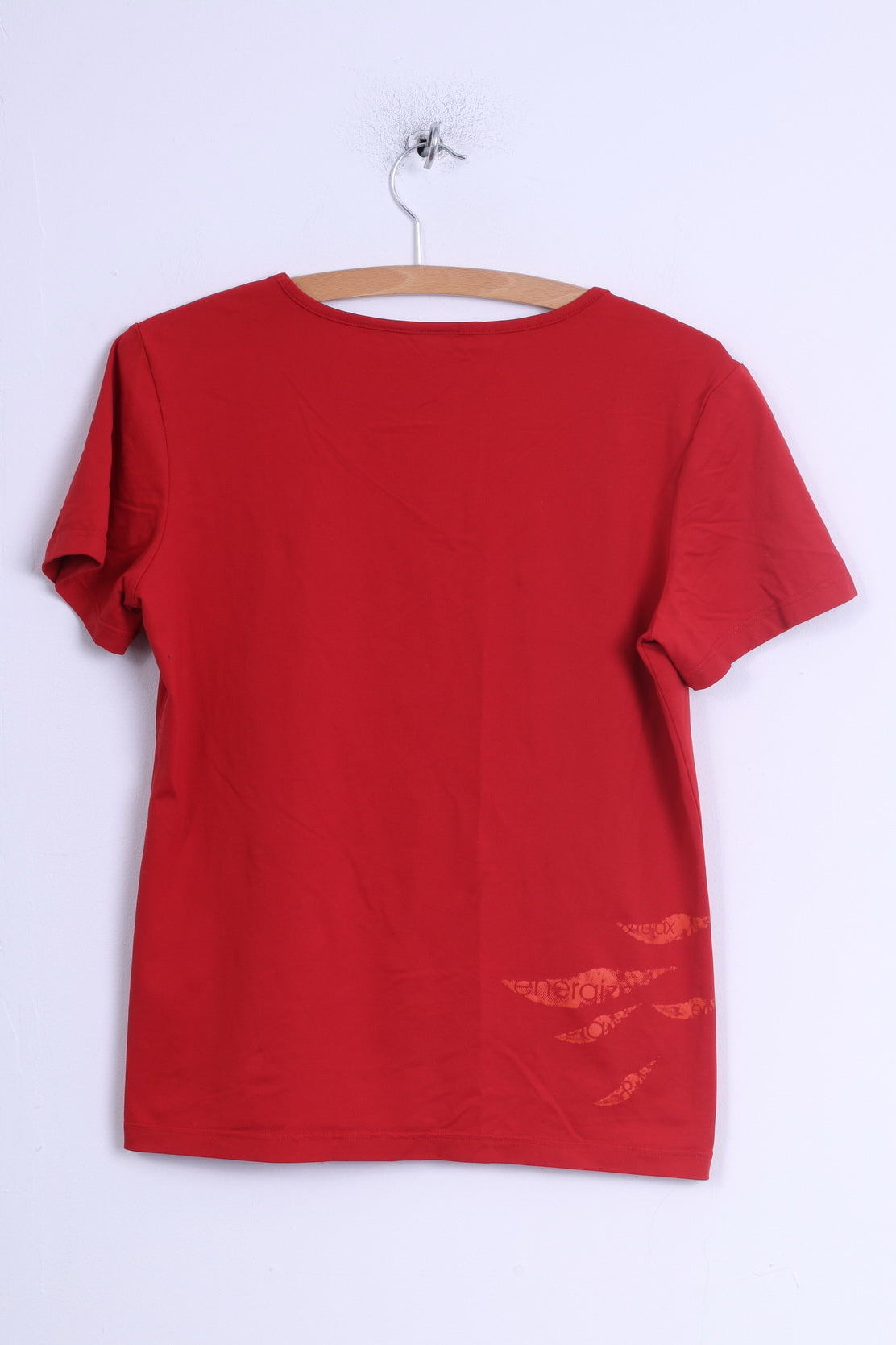 Maglia da donna Etirel M rossa elasticizzata per il controllo delle emozioni, maglietta sportiva da allenamento