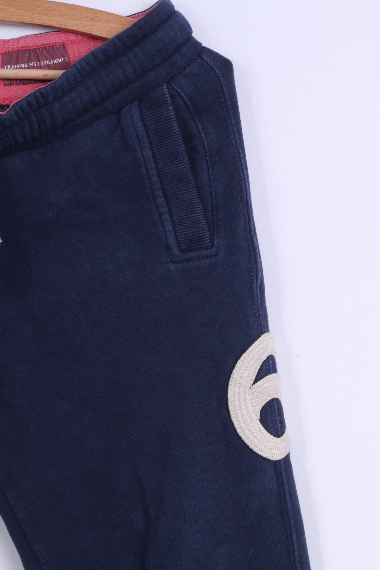 Superdry Womens XS Sweatpants Navy CottonTraining Fit Straight Pants