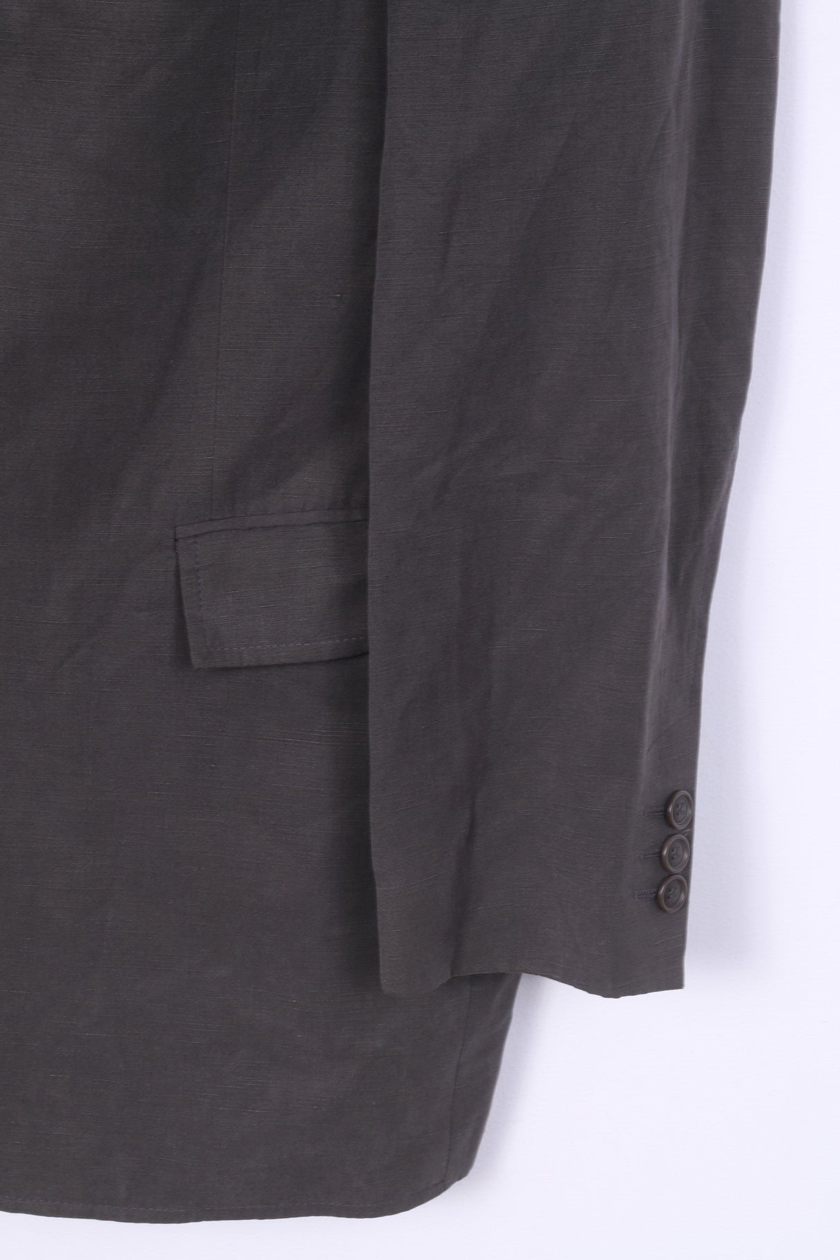 Pierre Cardin Mens 42 M Blazer Jacket Grey Single Breasted Shoulder Pads