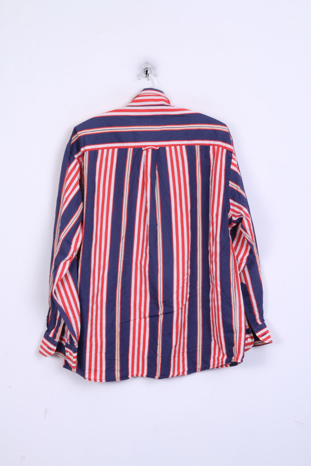 TOGGERY Mens XL Casual Shirt Striped Button Down Collar Multi