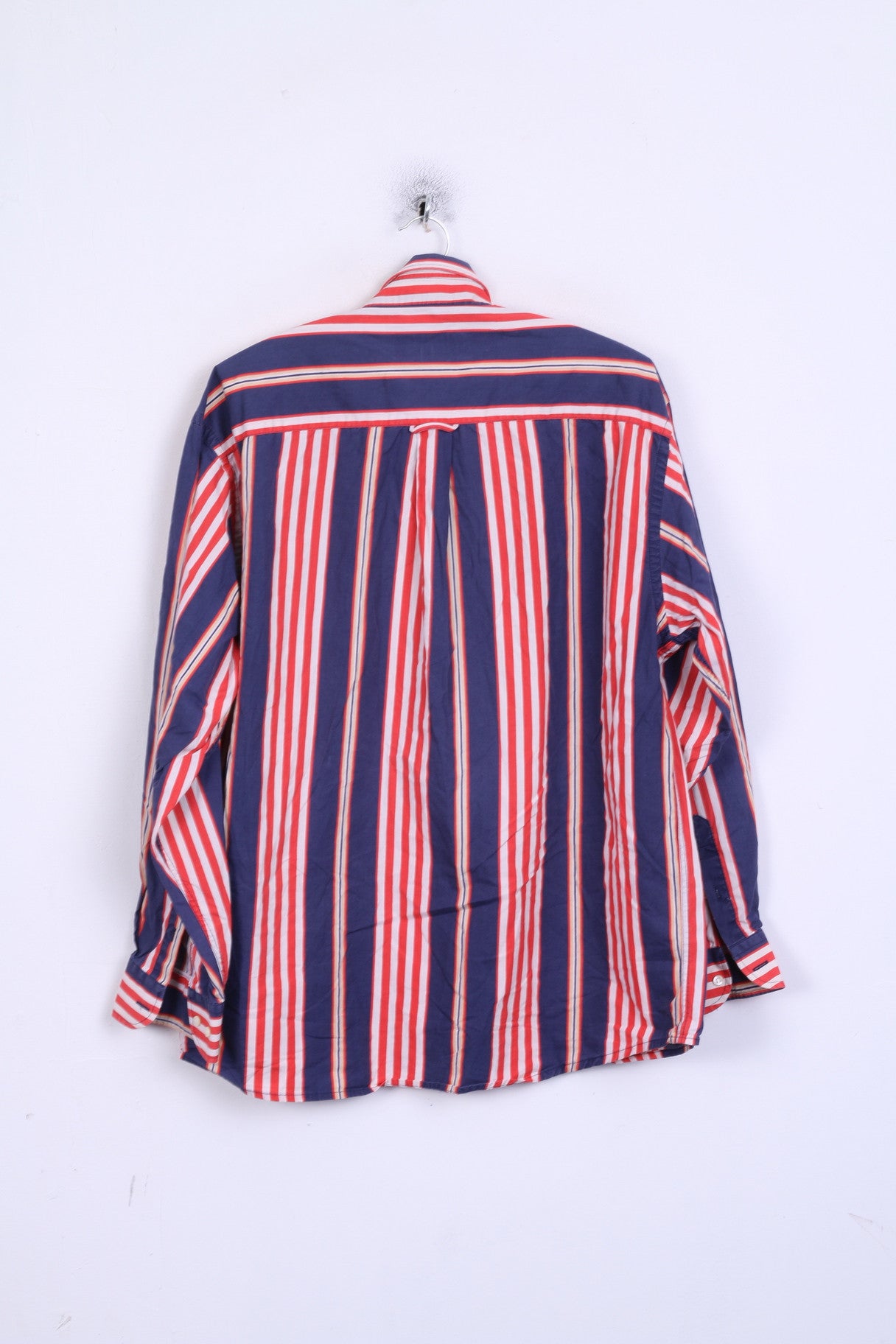 TOGGERY Mens XL Casual Shirt Striped Button Down Collar Multi