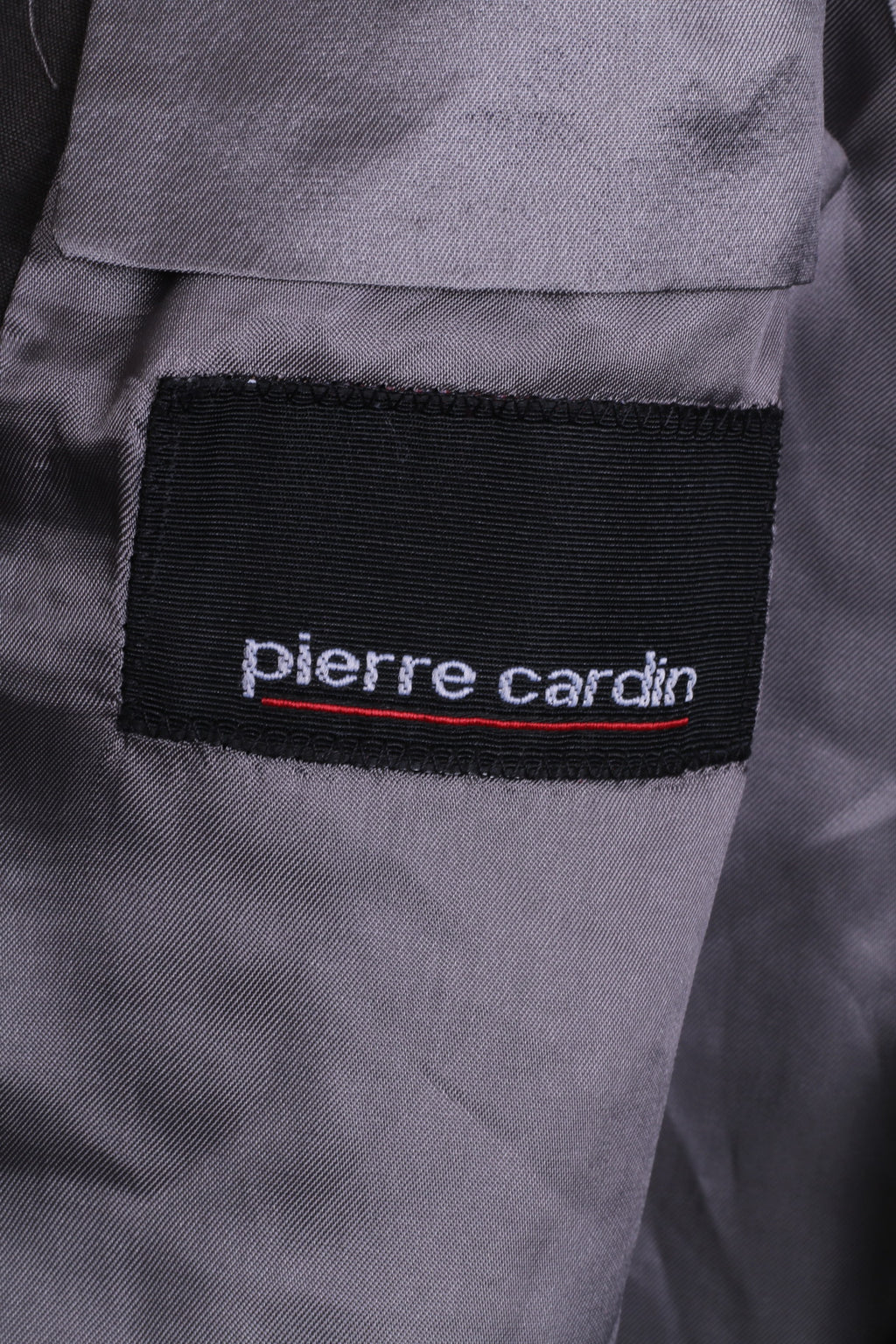 Pierre Cardin Mens 42 M Blazer Jacket Grey Single Breasted Shoulder Pads