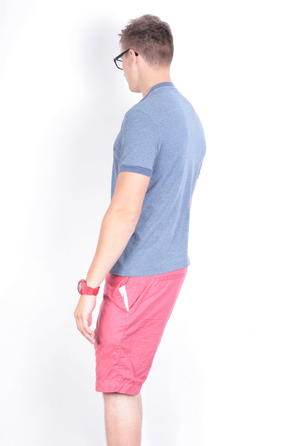 Calvin Klein Jeans Mens XL Shirt Crew Neck Navy Blue Short Sleeve Summer - RetrospectClothes