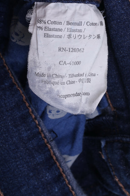 Pantaloni economici da donna W29 L34 di Monday Jeans blu in cotone elasticizzato skinny