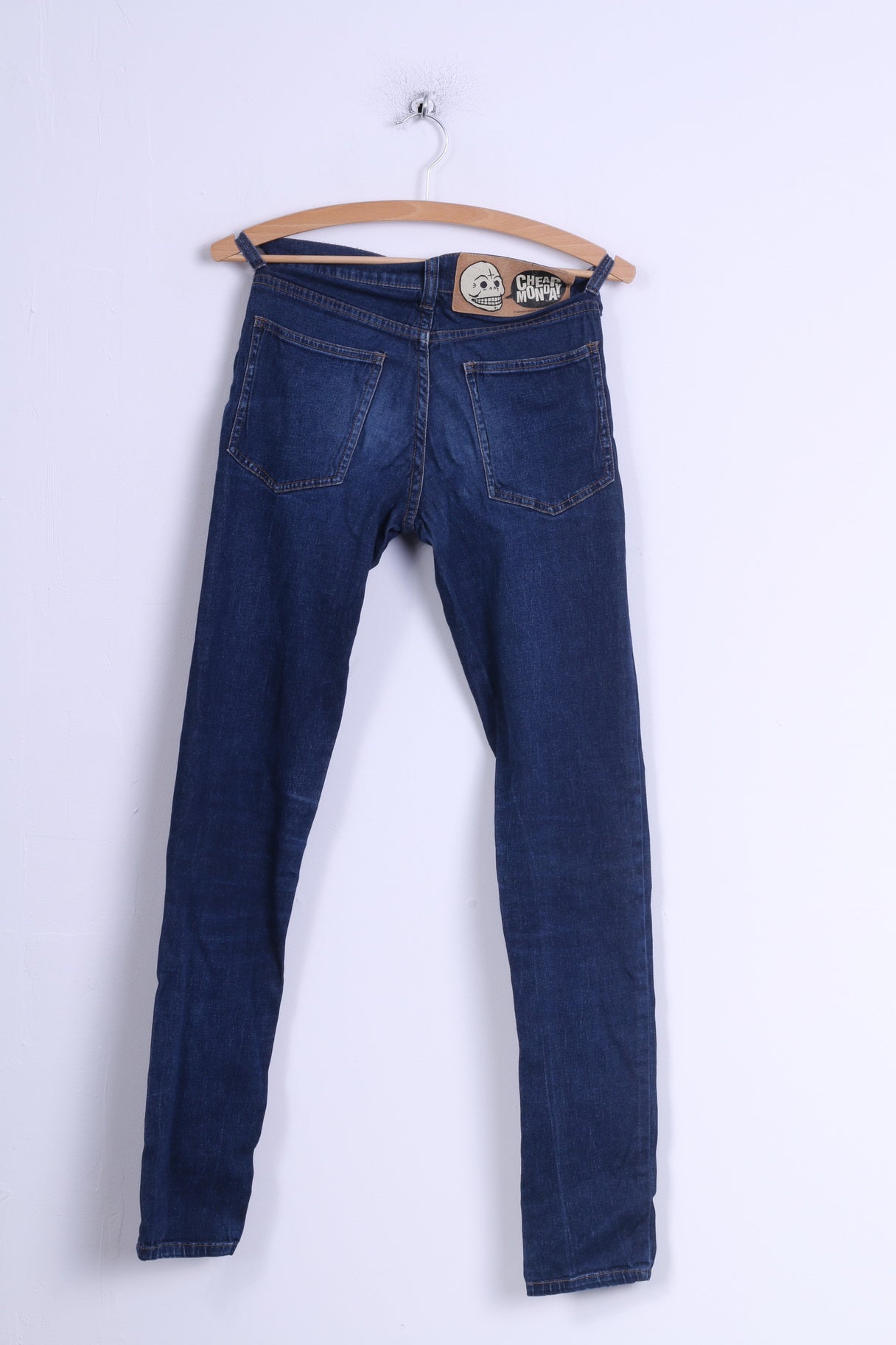 Cheap Monday Pantalon W29 L34 Femme Bleu Jeans Skinny Stretch