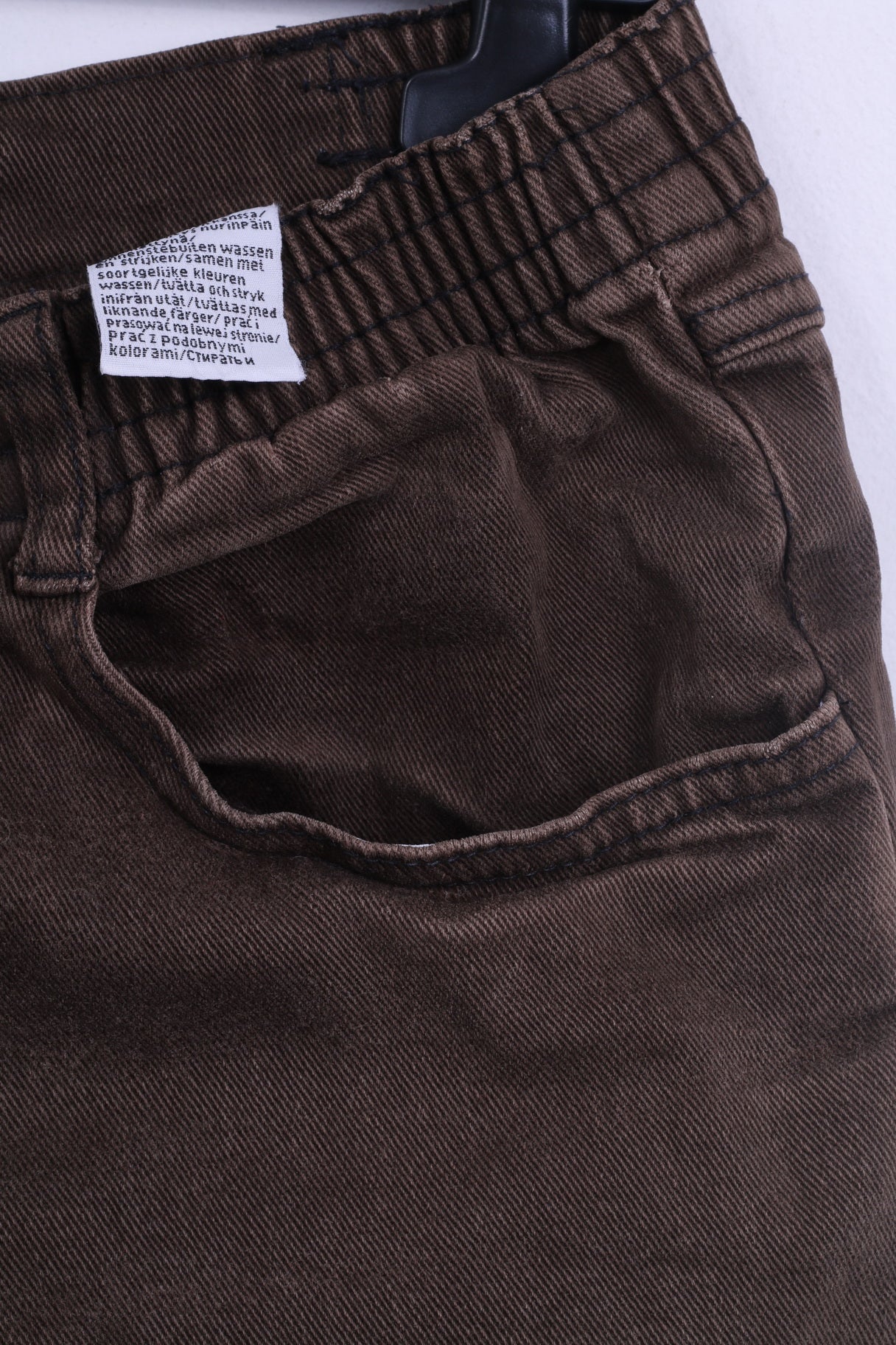 John Baner Womens 20 46 Trousers Brown Cotton Jeans Casual Pants