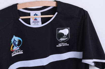 ISC New Zealand Mens L Shirt Black Rugby League England and Wales 2013 - RetrospectClothes
