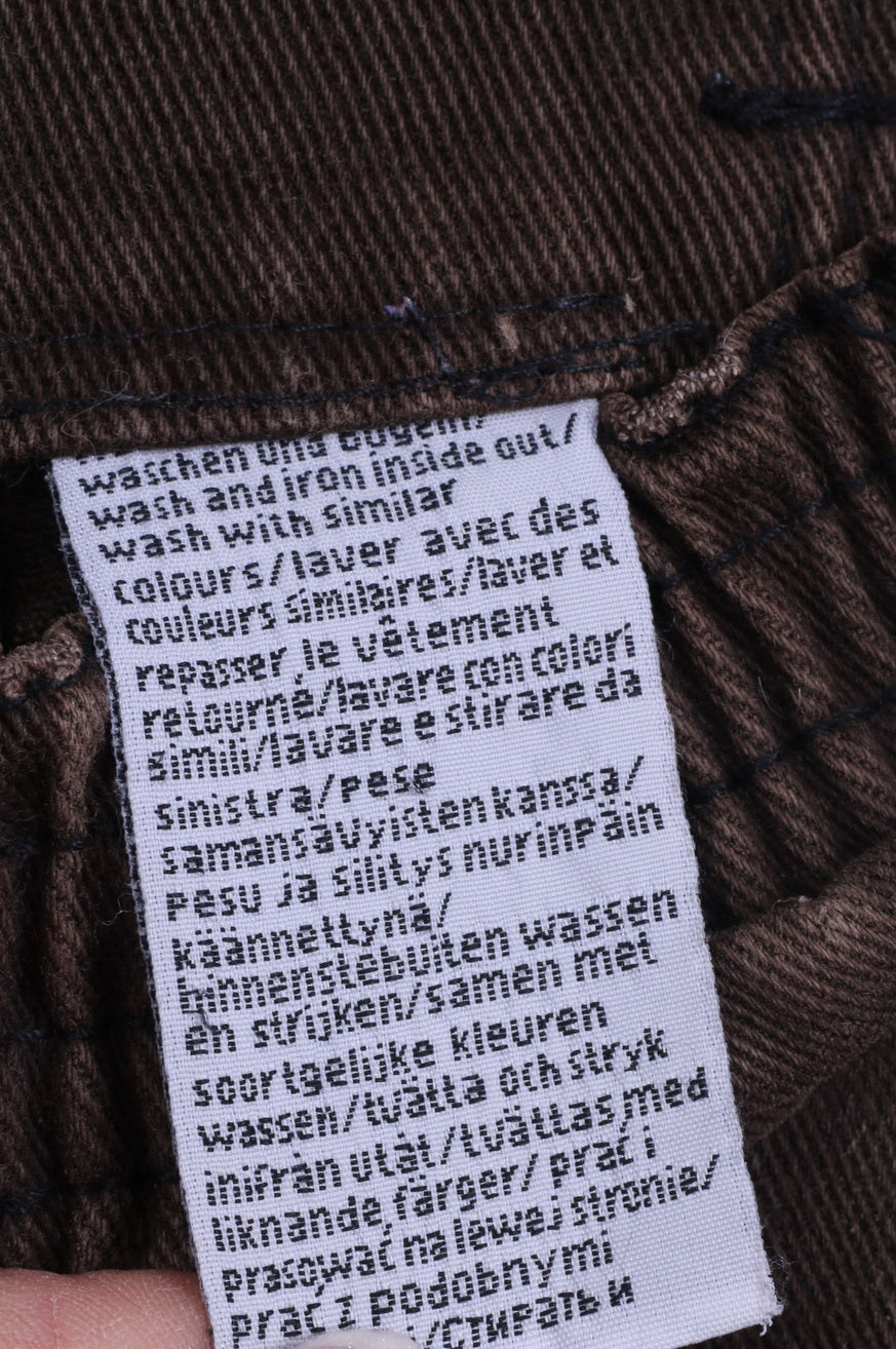 John Baner Womens 20 46 Trousers Brown Cotton Jeans Casual Pants