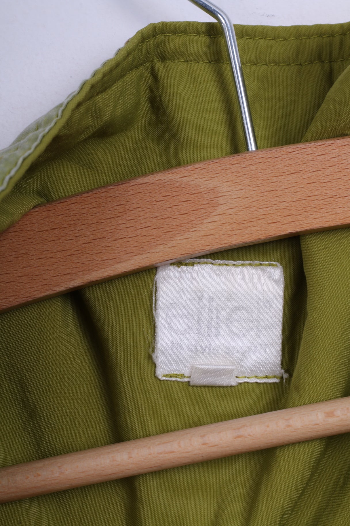 Etirel Mens XL Track Top Jacket Green Zippered Vintage Livestyle Lightweight Top