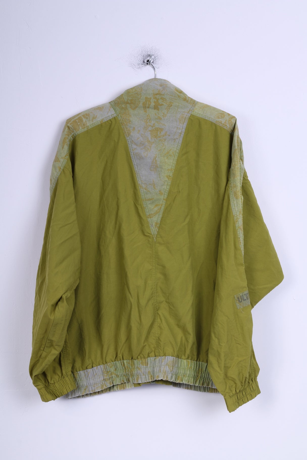 Etirel Mens XL Track Top Jacket Green Zippered Vintage Livestyle Lightweight Top