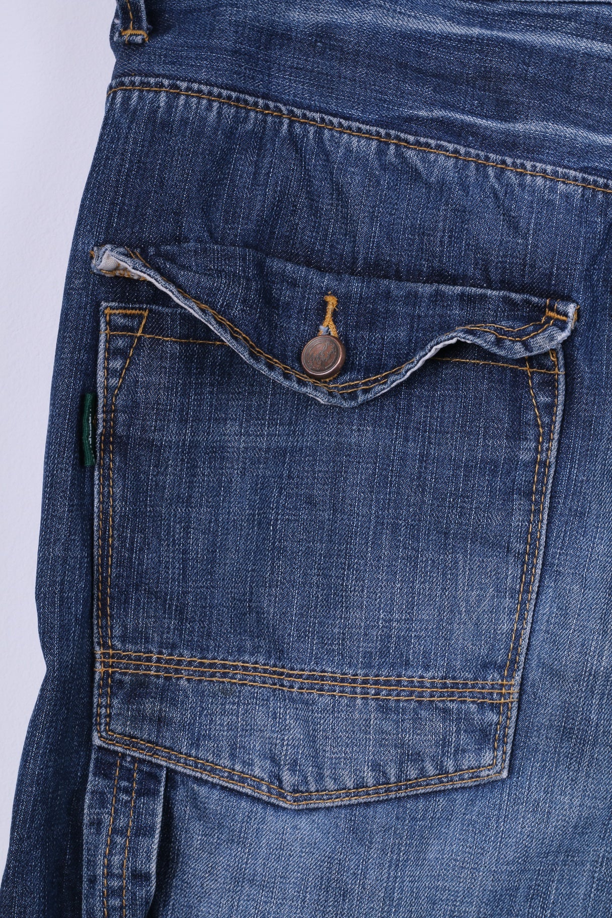 Superdry Mens W36 L32 Trousers Denim Jeans Navy Cotton Japan Pants