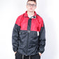 Outdoor Vallen Mens L Jacket Black Nylon Waterproof Hood Vintage 90s - RetrospectClothes