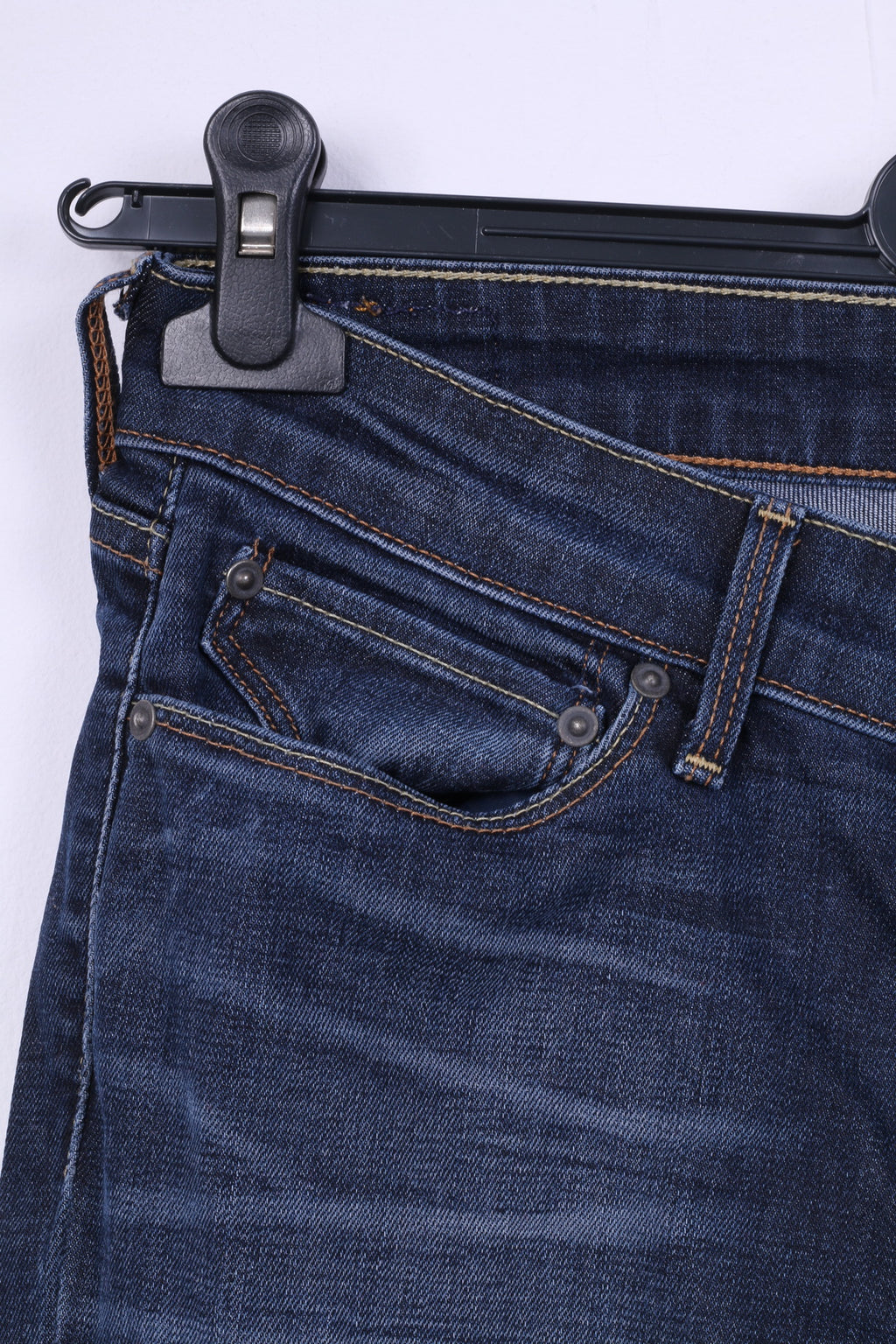 Levis San Francisco Womens 28 Trousers Denim Jeans Navy Denim Curve Straight Leg Cotton