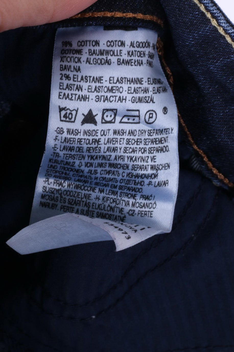 Levis San Francisco Womens 28 Trousers Denim Jeans Navy Denim Curve Straight Leg Cotton