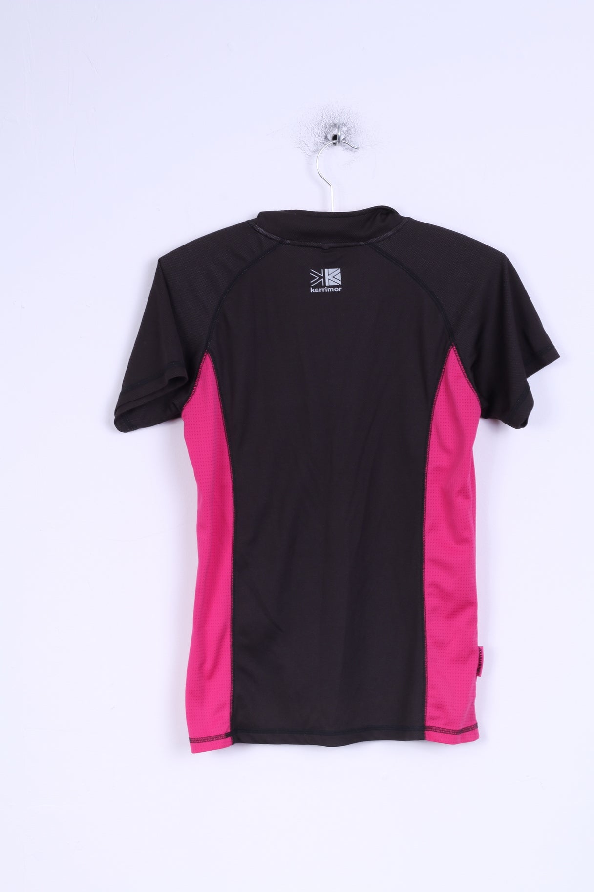 Karrimor Femmes 10 M Chemise Prune Rose Col Zip Stretch Outdoor Top Running