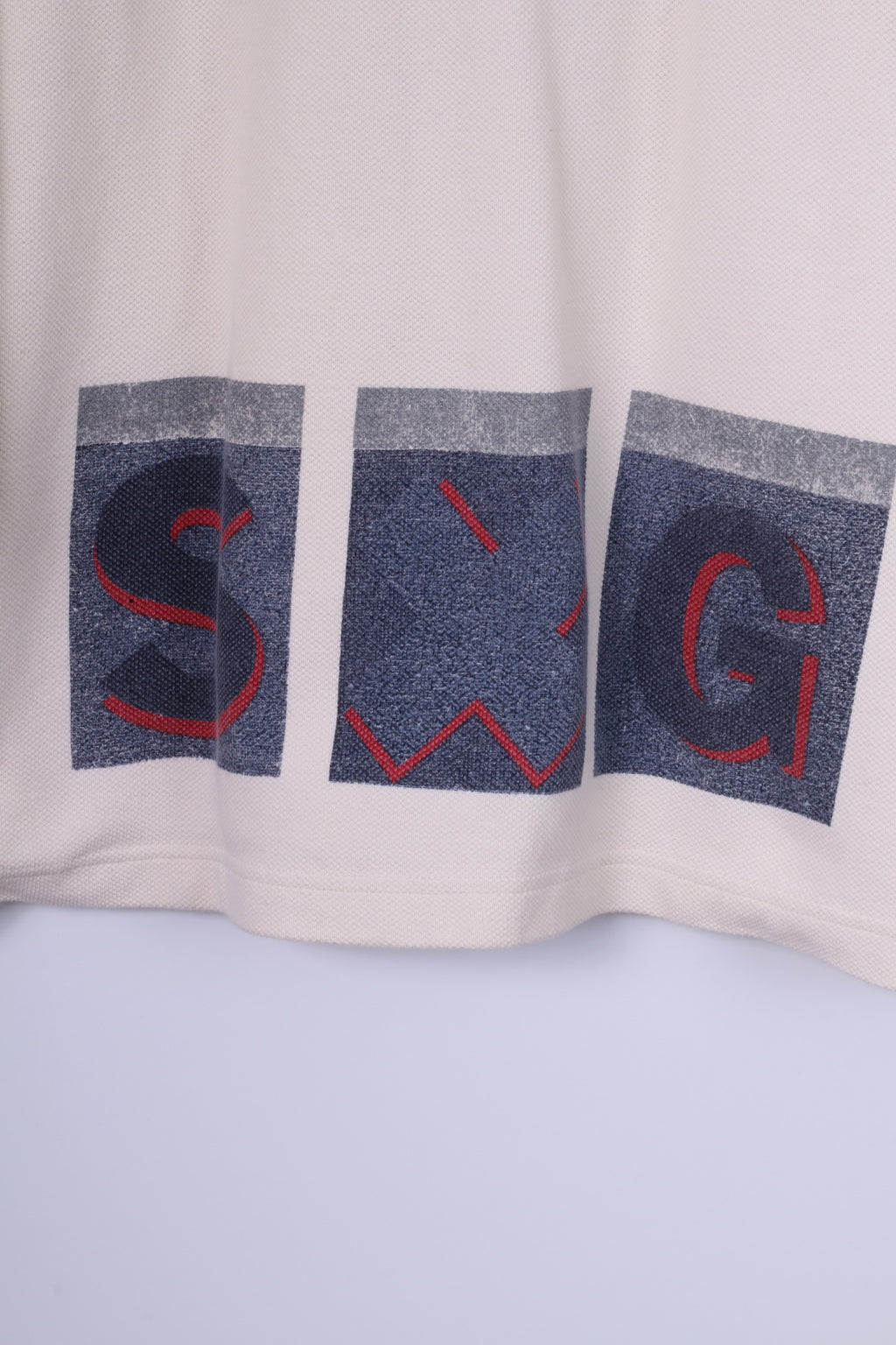 Rodeo C&amp;A Felpa XL da uomo Crema 100% cotone SXG Top con zip e collo