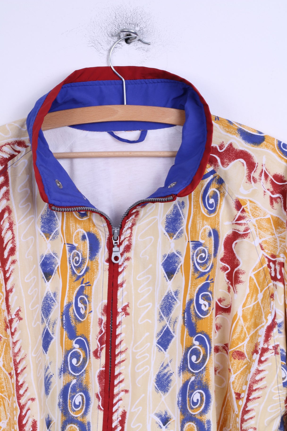 Triumph Happy Days Womens 40 L Jacket Vintage Zip Up Printed Lightweight Top