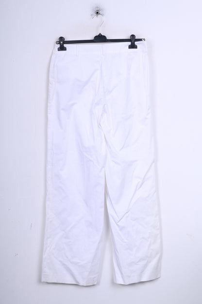 New More&More Womens 42 XL Trousers White Cotton