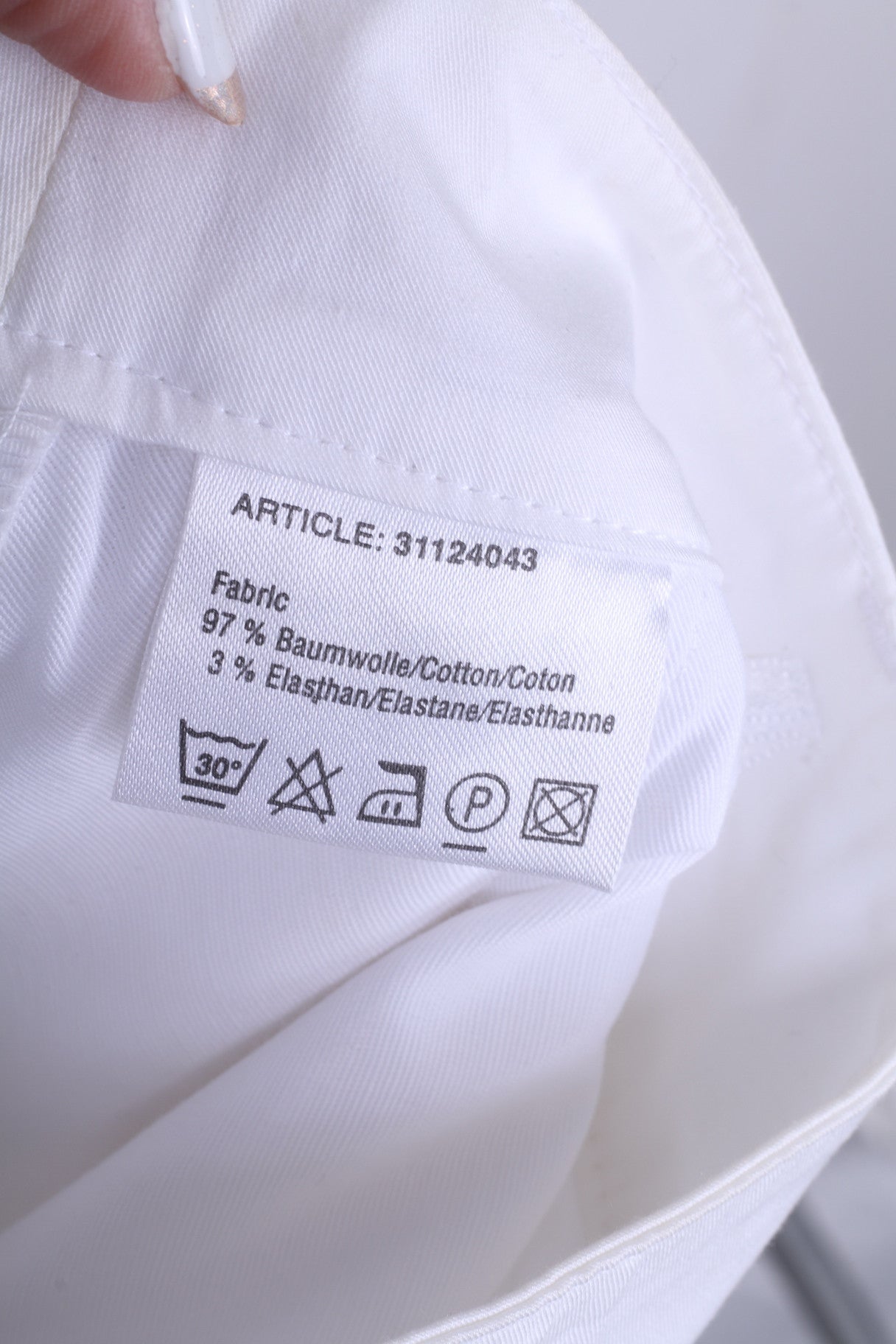 Nouveau More&amp;More Pantalon Femme 42 XL Blanc Coton