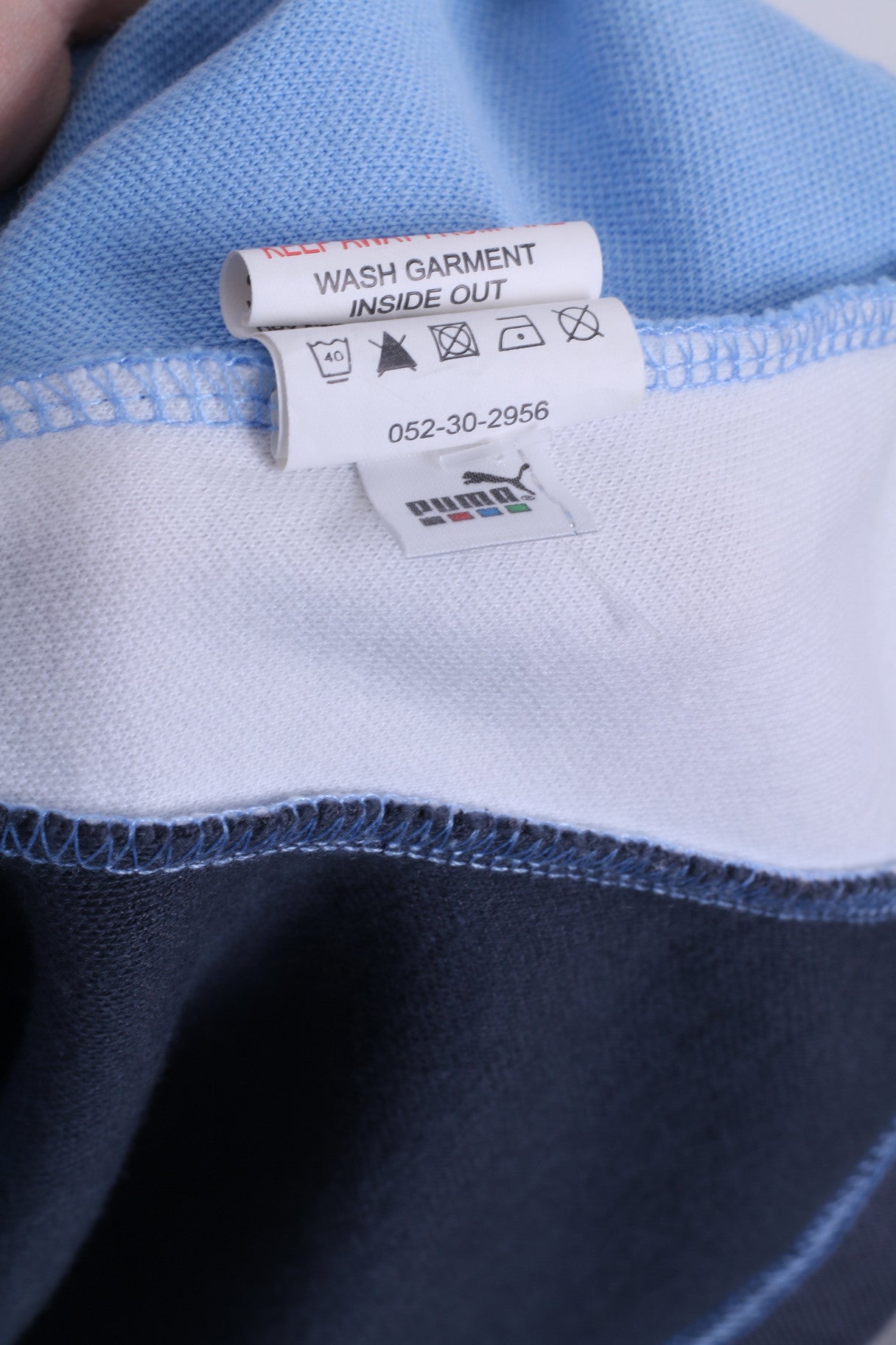 Puma Mens XXL Shirt Blue Crew Neck Sport Traning Rugby League Club St.Helens