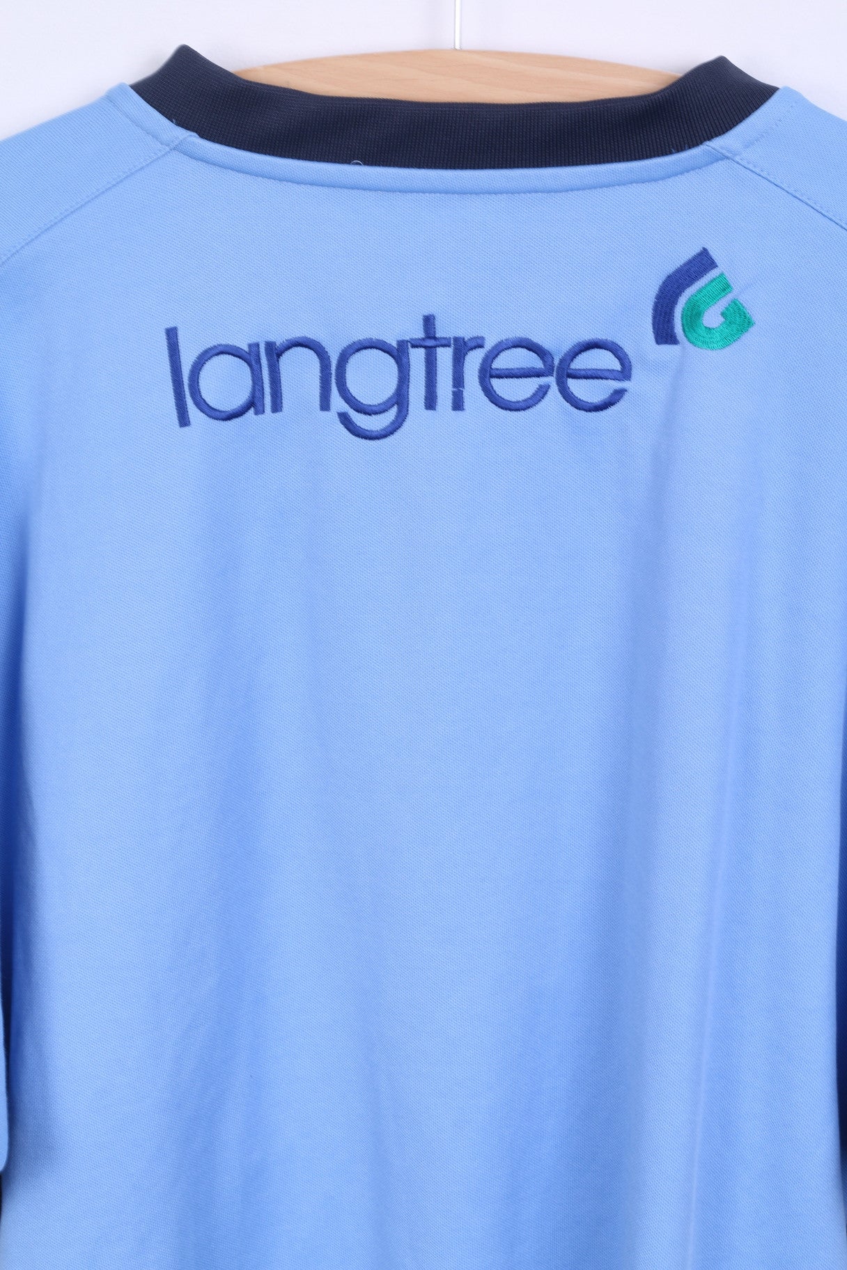 Puma Mens XXL Shirt Blue Crew Neck Sport Traning Rugby League Club St.Helens