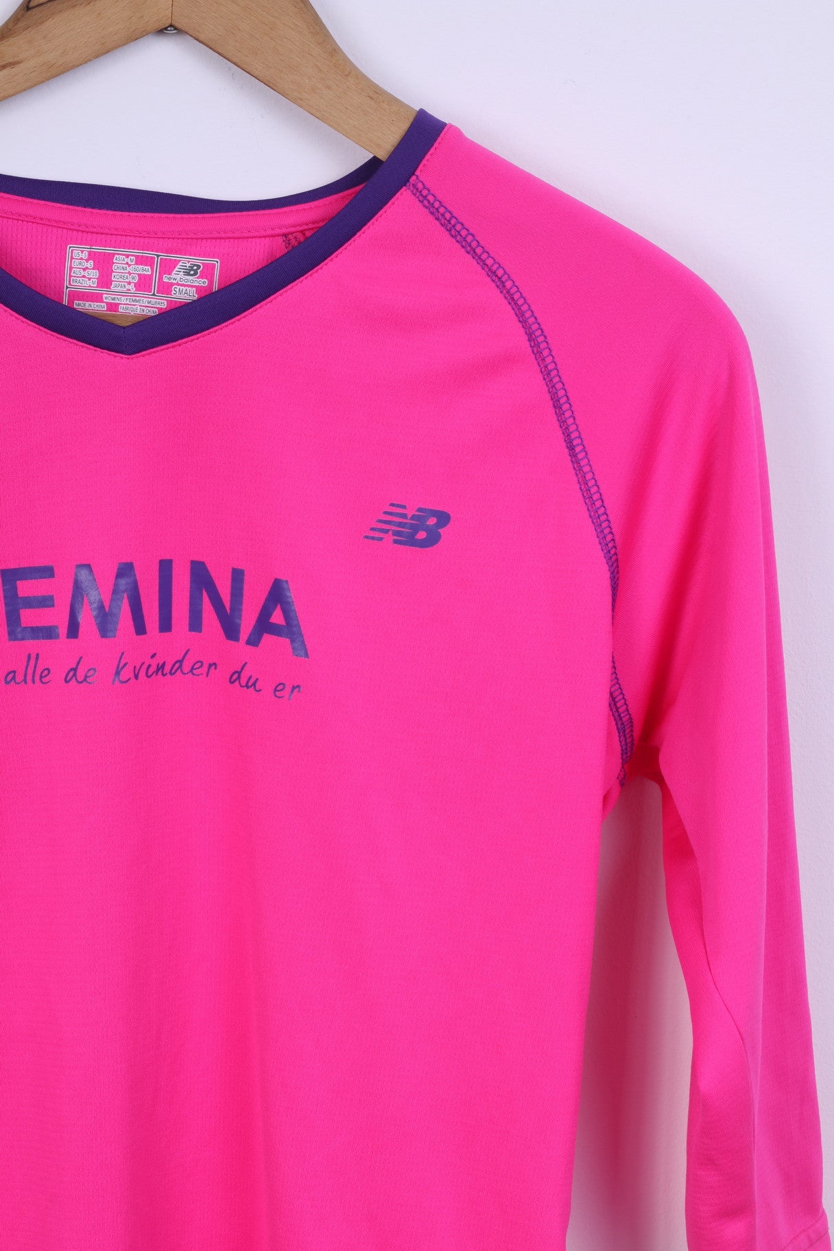 New Blance Womens S Shirt Pink Femina Sport Training