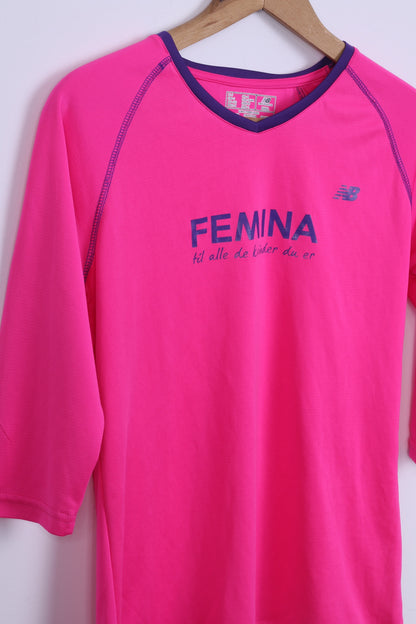 Nuova maglietta da donna Blance rosa Femina Sport Training