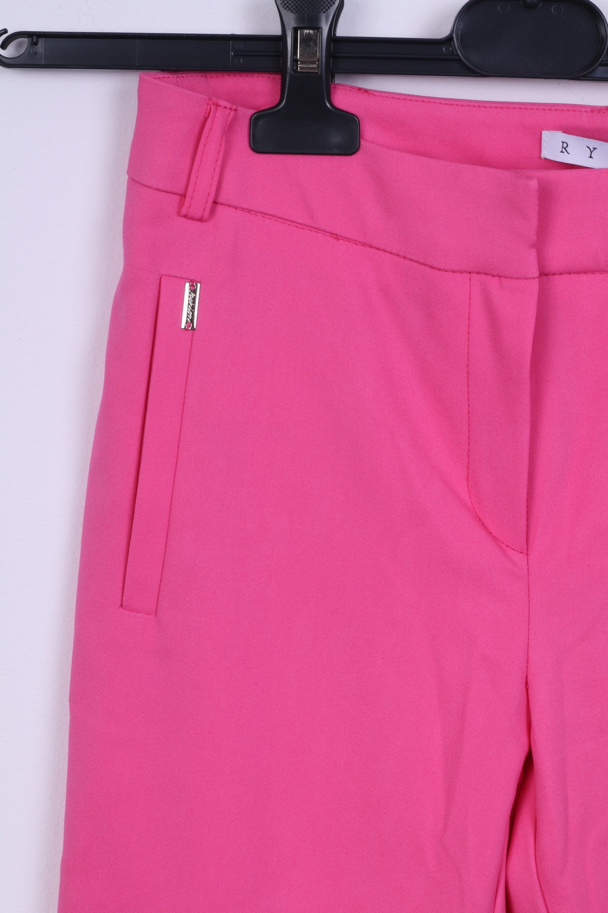 New Ryłko 34 XS Womens Elegant Trousers Pink Cotton Chic